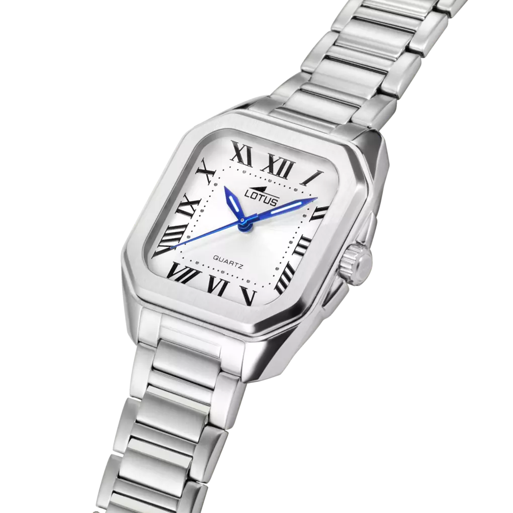 Lotus - Orologio Square Series con Bracciale in Acciaio Bianco 18967/1