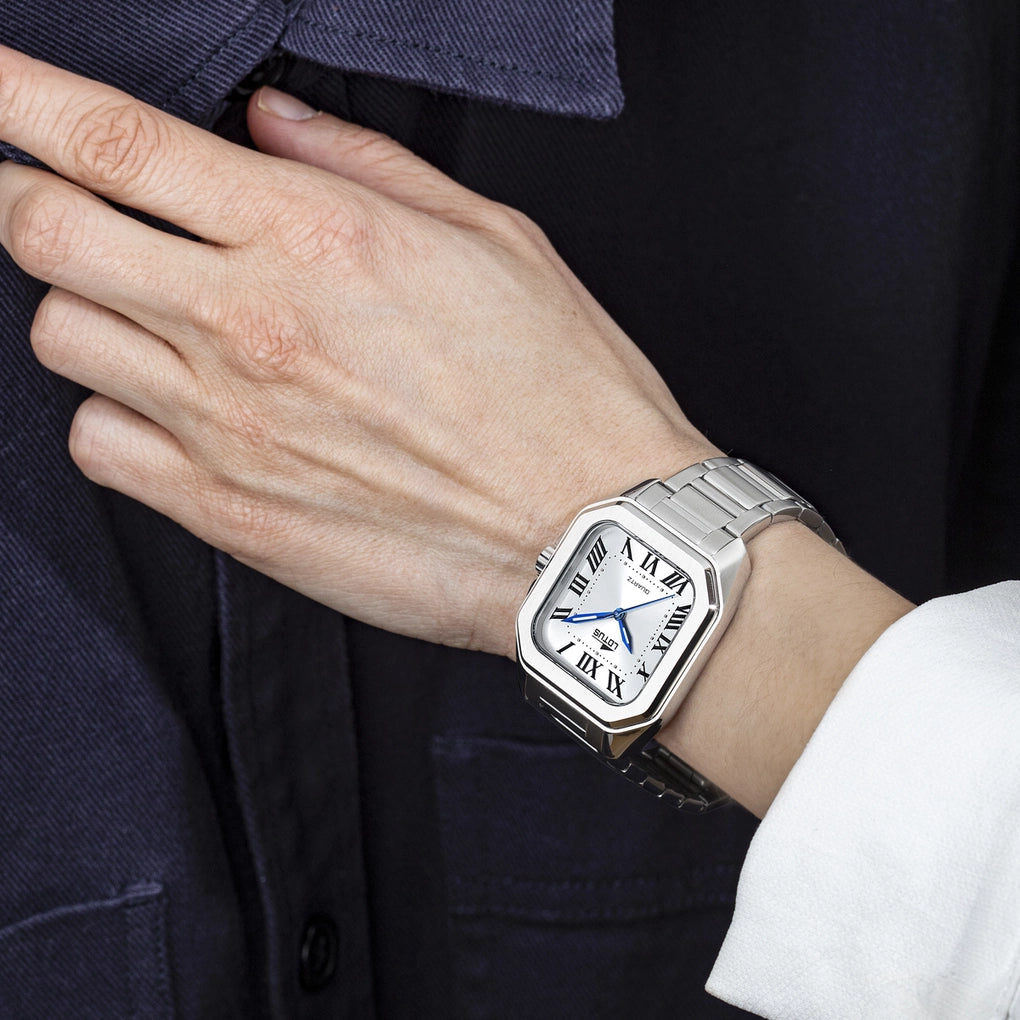 Lotus - Orologio Square Series con Bracciale in Acciaio Bianco 18967/1