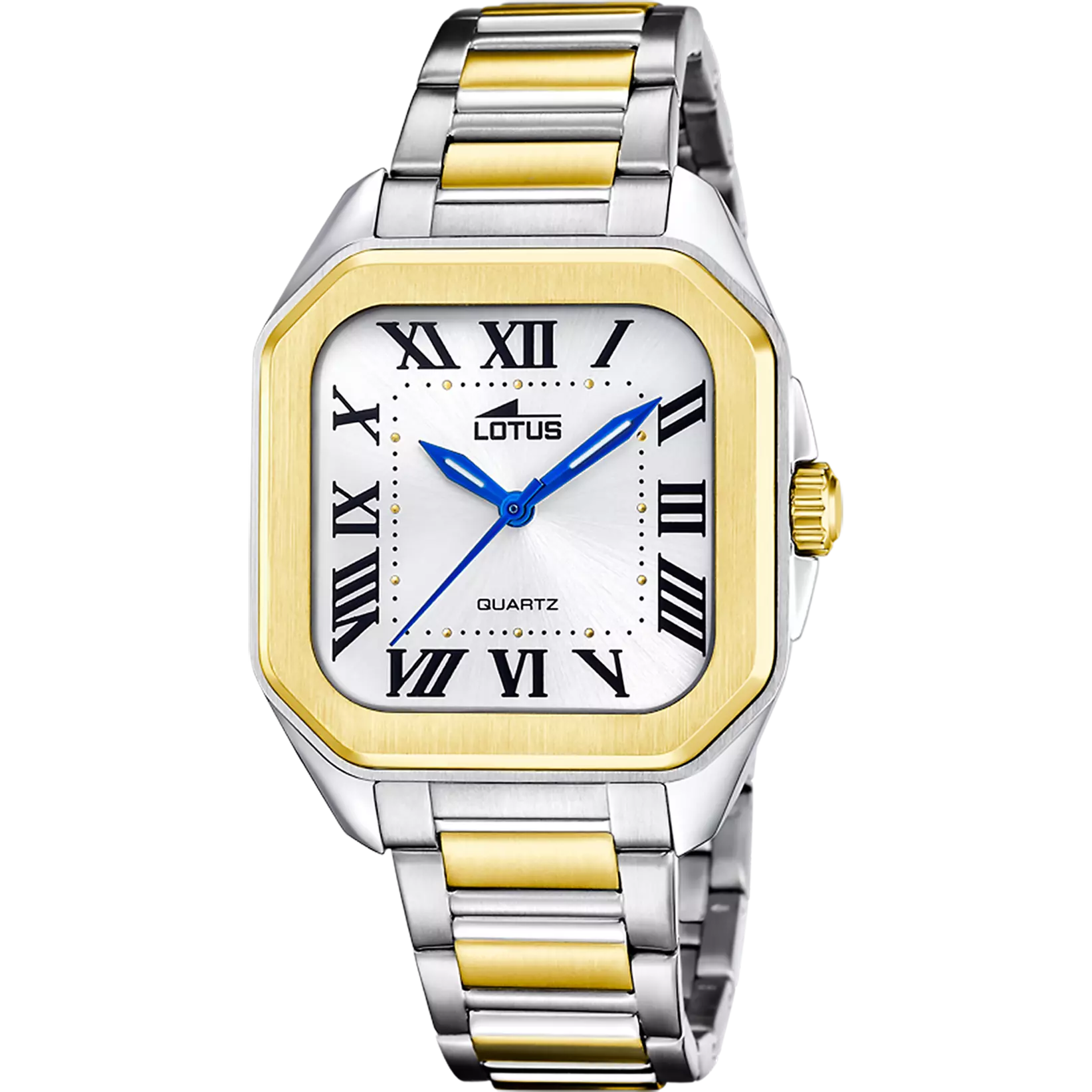 Lotus - Orologio Square Series Bianco con Bracciale in Acciaio Bicolore 18969/1