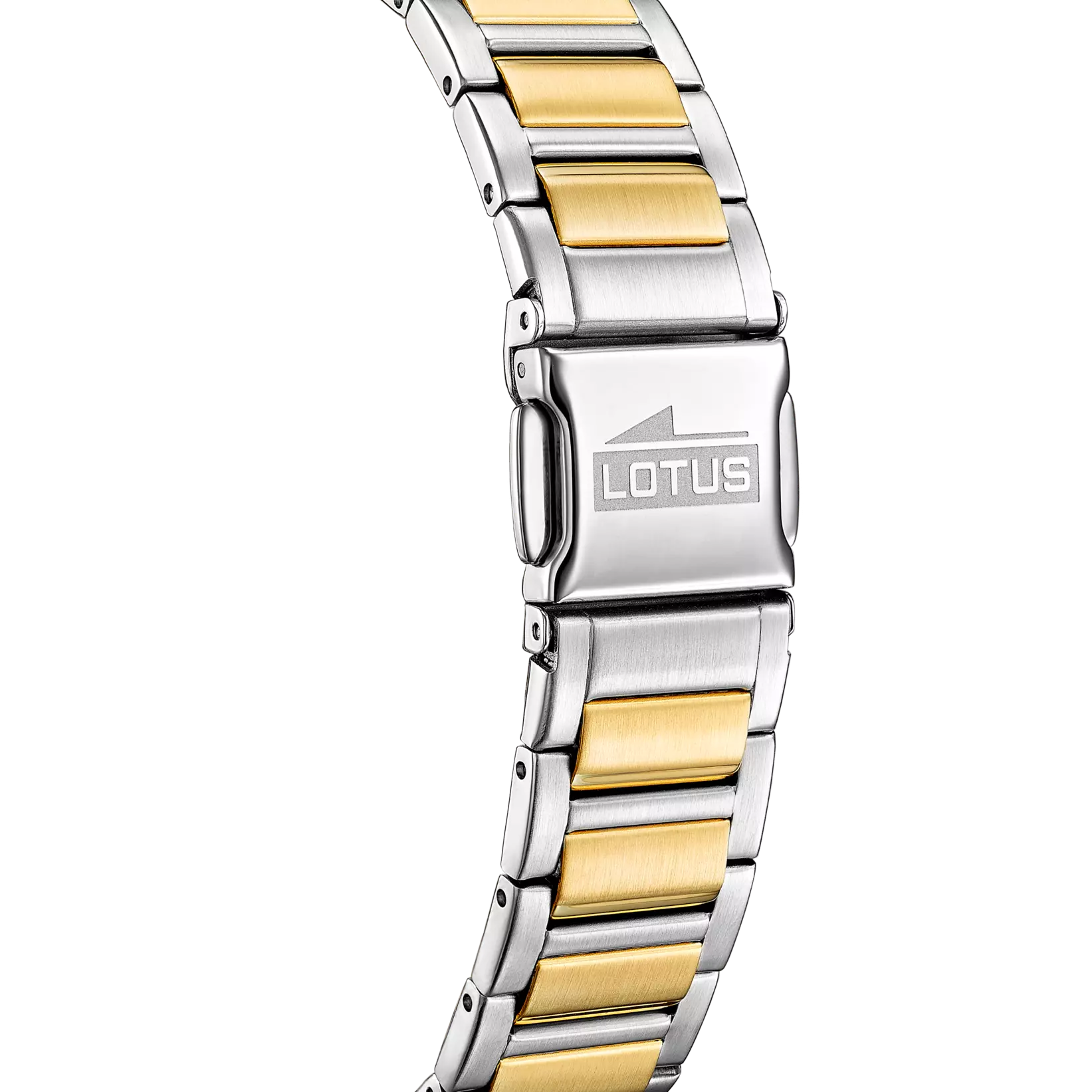 Lotus - Orologio Square Series Bianco con Bracciale in Acciaio Bicolore 18969/1