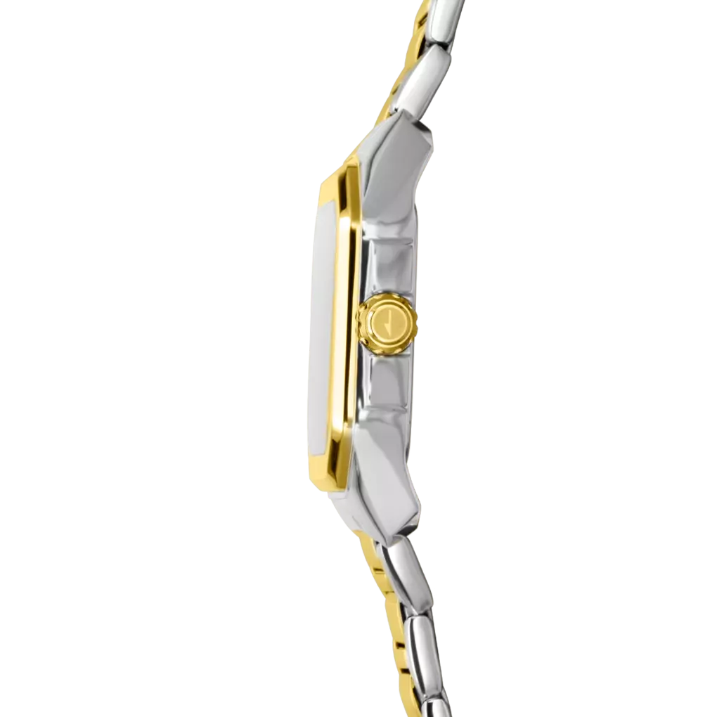 Lotus - Orologio Square Series Bianco con Bracciale in Acciaio Bicolore 18969/1