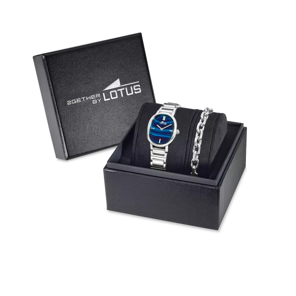 Lotus - Orologio 2Gether con Quadrante Blu e Bracciale in Acciaio 19012/3