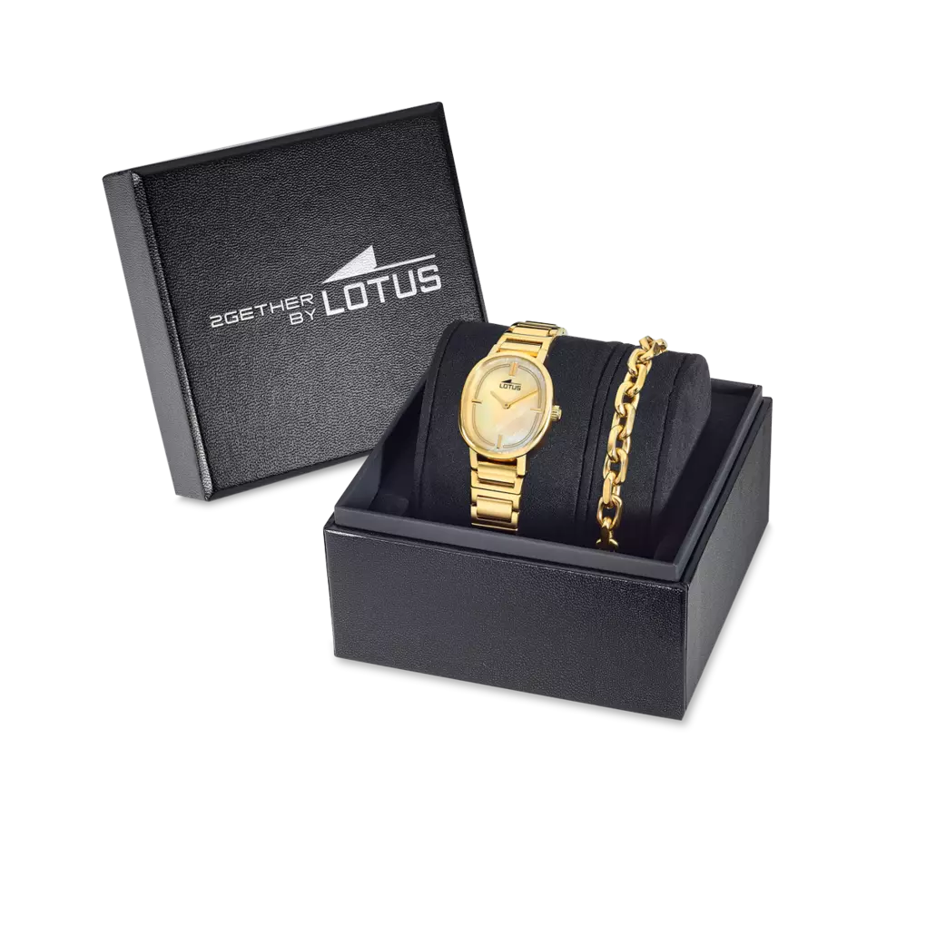 Lotus - Orologio 2Gether con Quadrante Champagne e Bracciale in Acciaio 19013/2