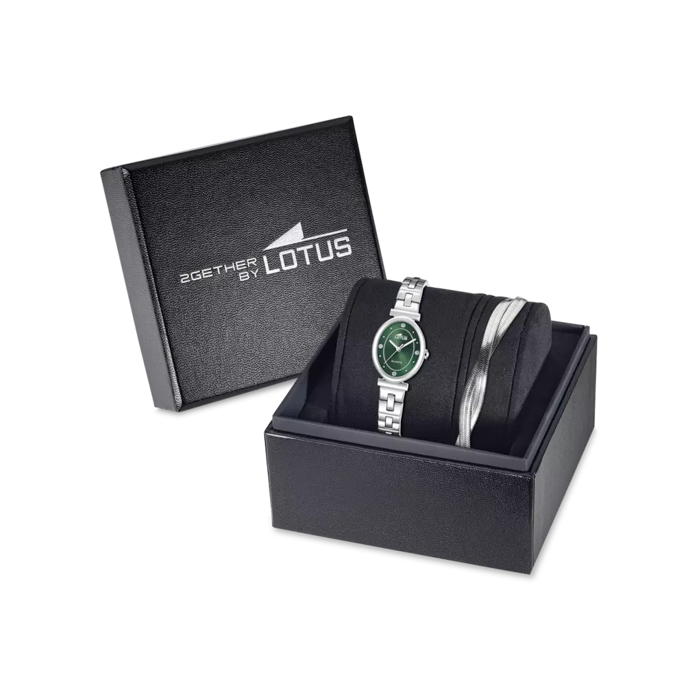 Lotus - Orologio 2Gether Verde con Cinghia in Acciaio Inossidabile 19016/3