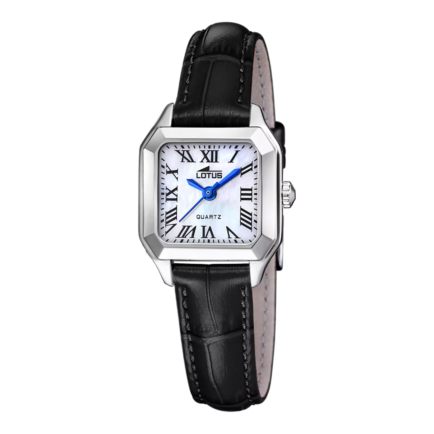 Lotus - Orologio Old Money con Quadrante Bianco e Cinturino in Pelle Nera 19035/1