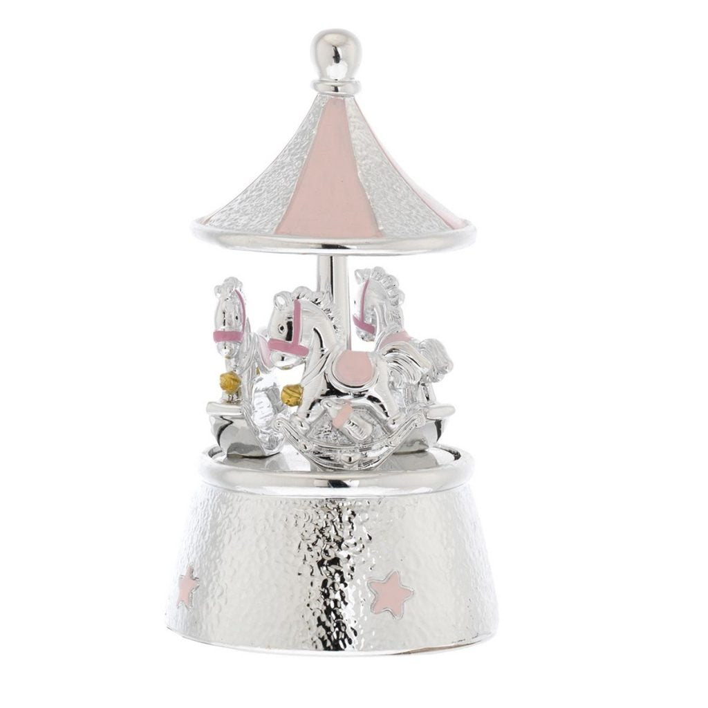 Baguttino - Carillon a Giostrina con Cavalli Rosa