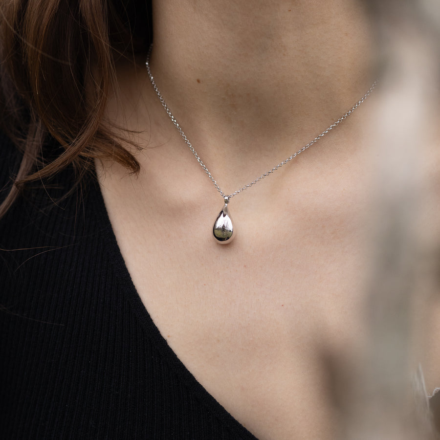 Vitae Gioielli - Collana Goccia in Argento 925 GOCOR1RH