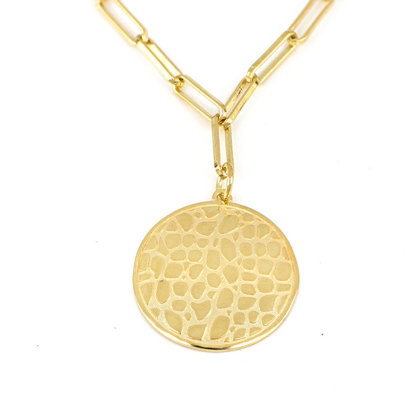 LWCCBR

COLLANA LUXURY WILD IN ARGENTO CON PENDENTE TEXTURE COCCODRILLO