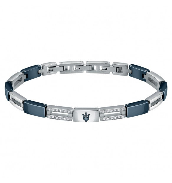 Maserati - Bracciale Ceramic Blue Crystal Black JM223ATZ23