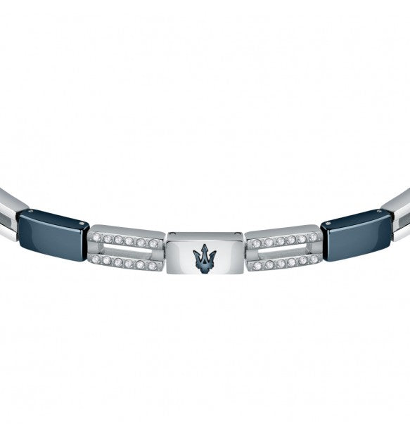 Maserati - Bracciale Ceramic Blue Crystal Black JM223ATZ23