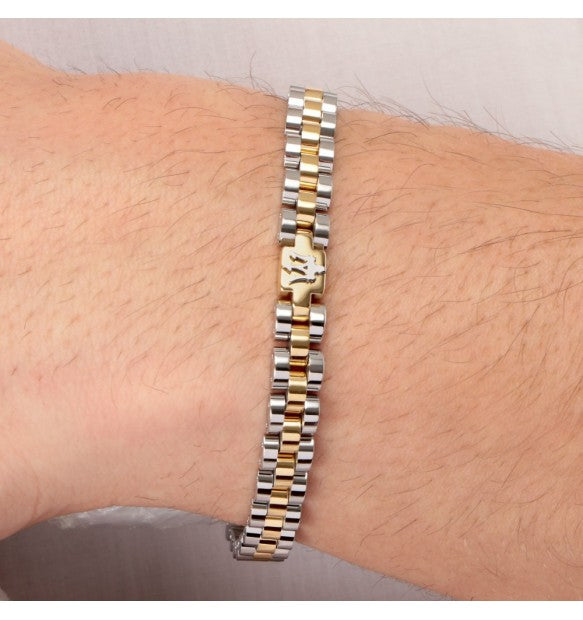 Maserati - Bracciale Iconic Chain Silver/Gold JM320AST09