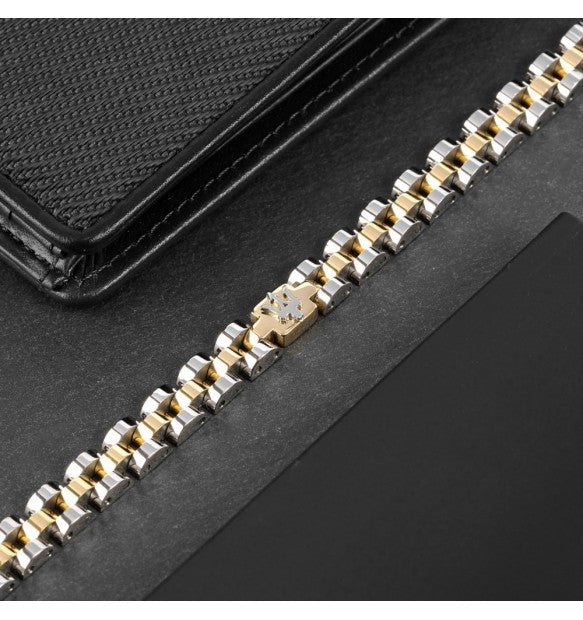 Maserati - Bracciale Iconic Chain Silver/Gold JM320AST09