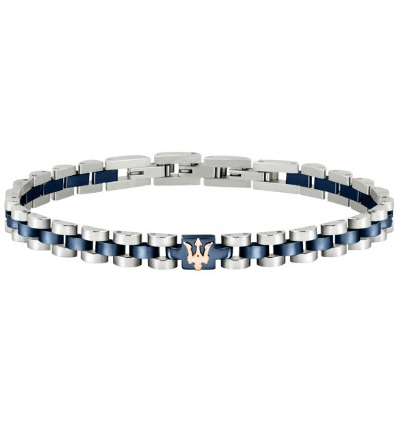 Maserati - Bracciale Iconic Chain Dark Blue JM320AST10