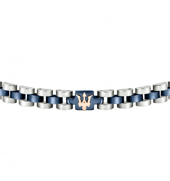 Maserati - Bracciale Iconic Chain Dark Blue JM320AST10