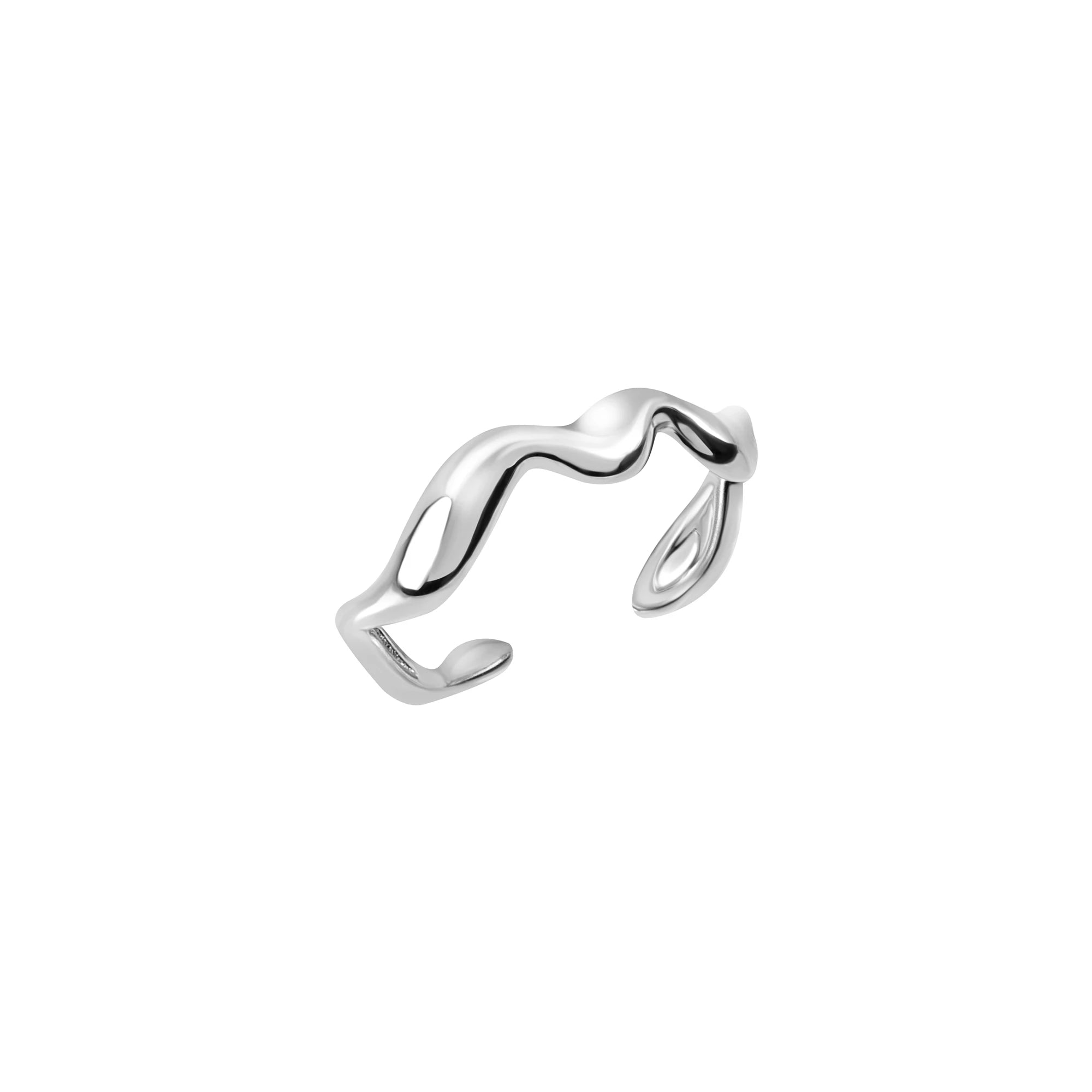 Breil - Anello Zig Zag Silver Taglia 12-16 TJ3911