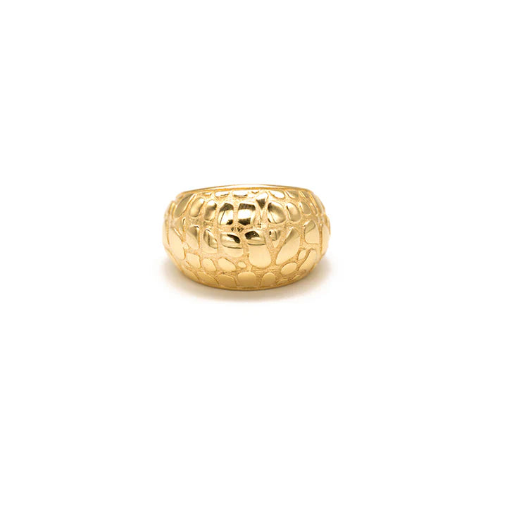 Vitae Gioielli - Anello Luxury Wild in Argento Texture Coccodrillo LWACAU