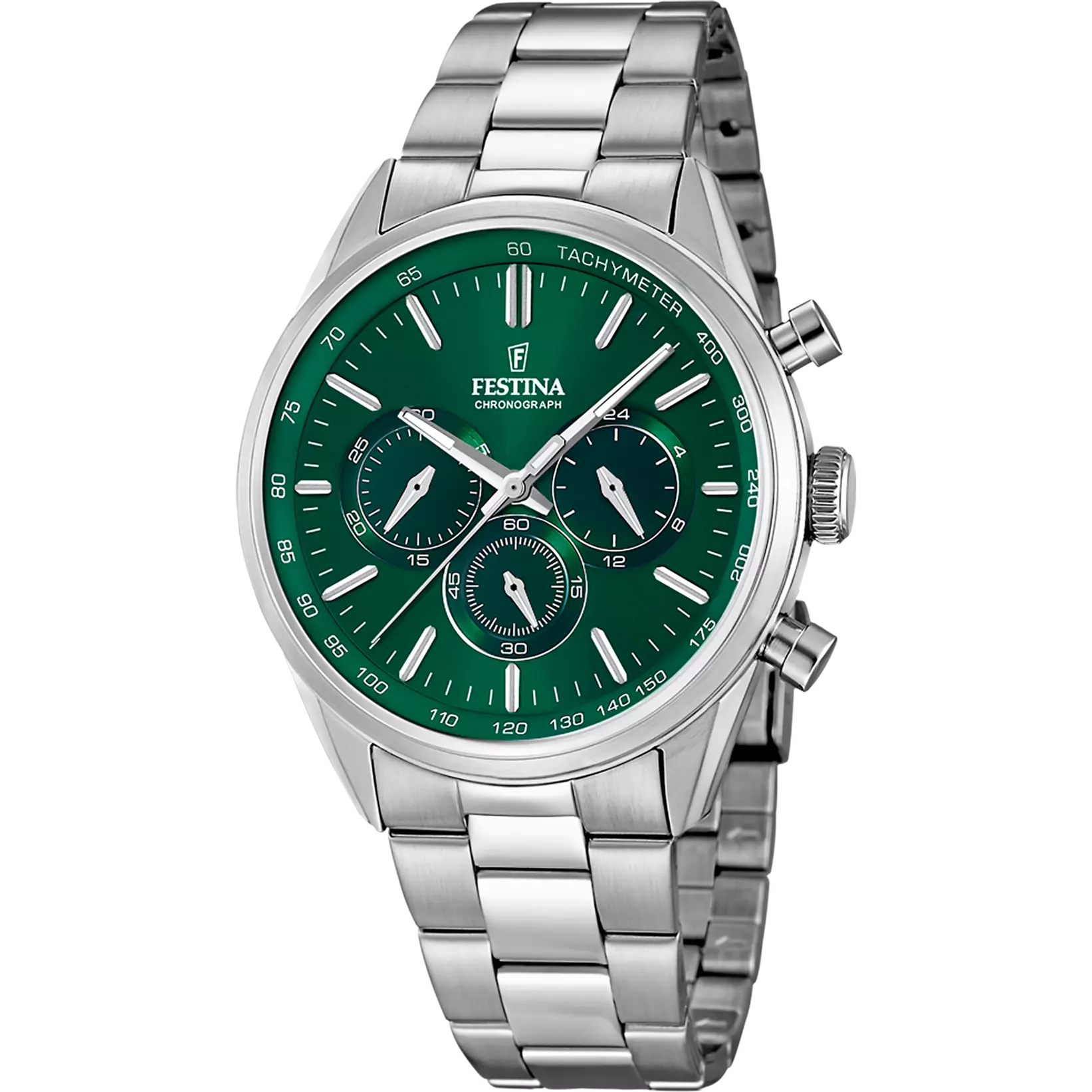 Festina - Orologio con Cinturino in Acciaio Verde F16820/R