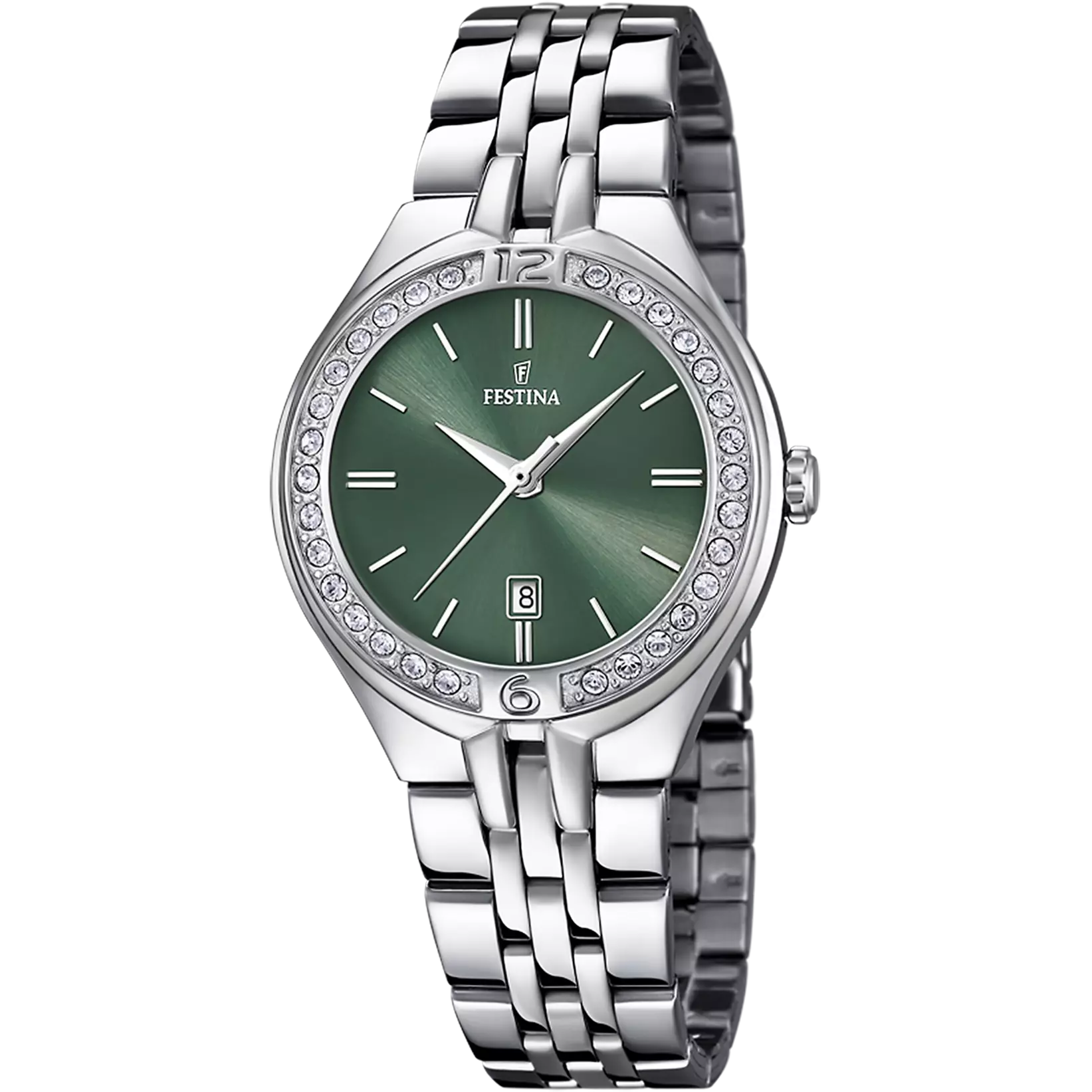 Festina - Orologio Mademoiselle Verde con Cinturino in Acciaio F16867/7