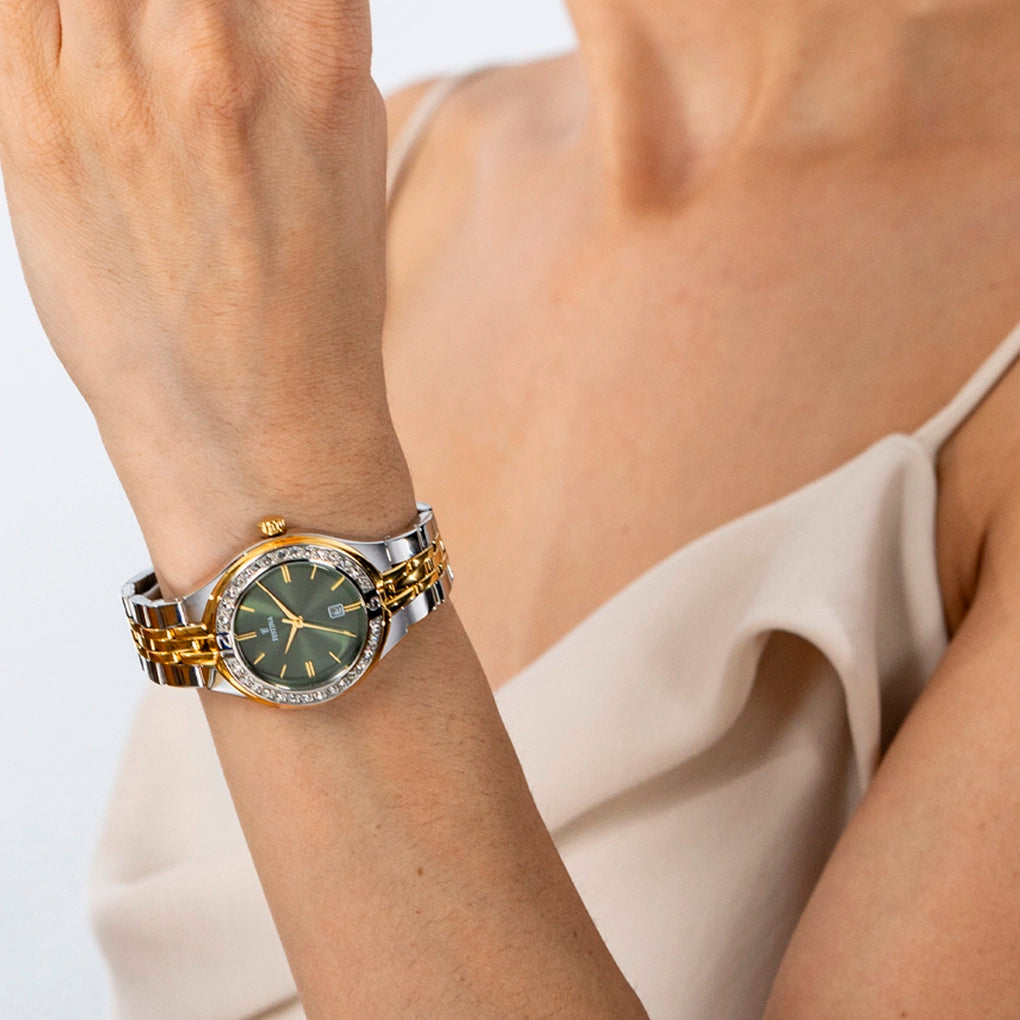 Festina - Orologio Mademoiselle Verde Cinturino in Acciaio Inossidabile F16868/4