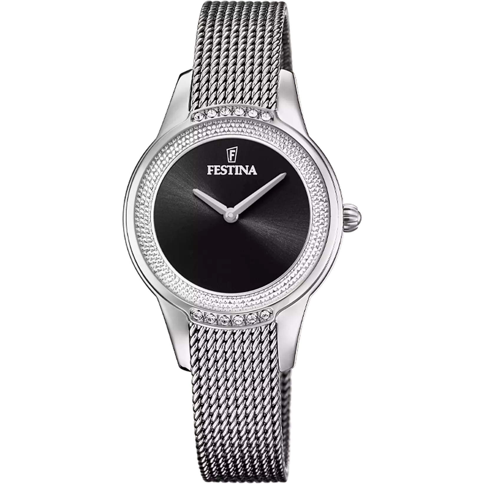 Festina - Orologio Mademoiselle Nero con Cinturino in Acciaio F20494/3