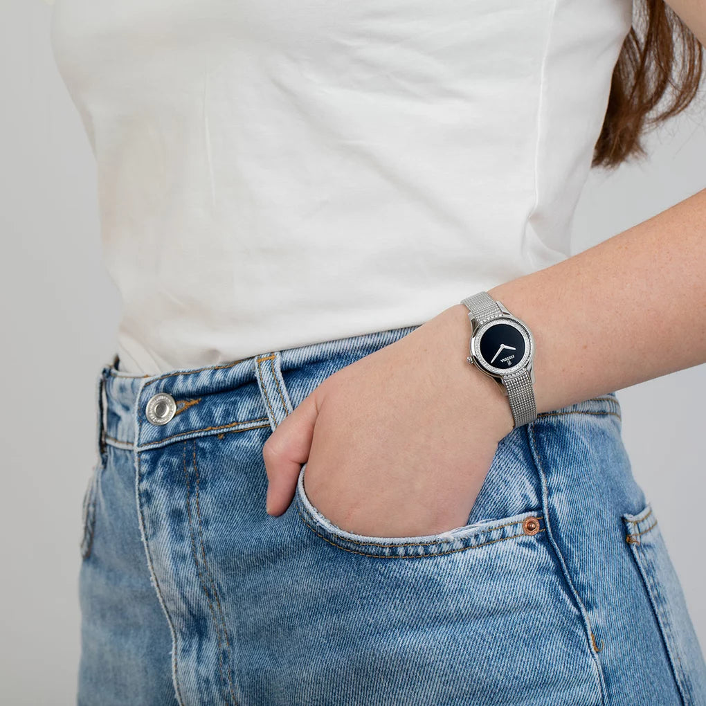 Festina - Orologio Mademoiselle Nero con Cinturino in Acciaio F20494/3