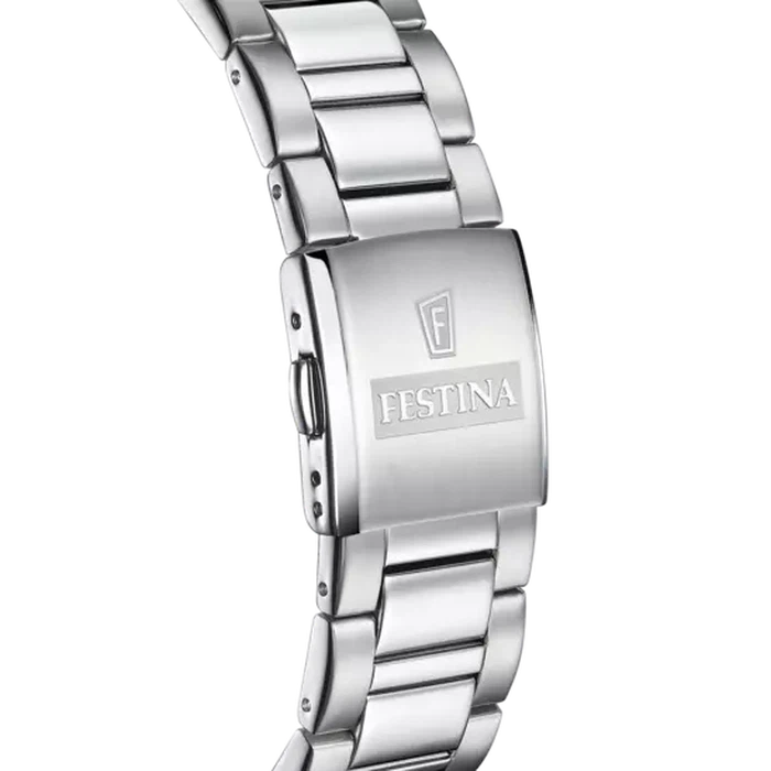 Festina - Orologio con Cinturino in Acciaio Bianco F20575/1