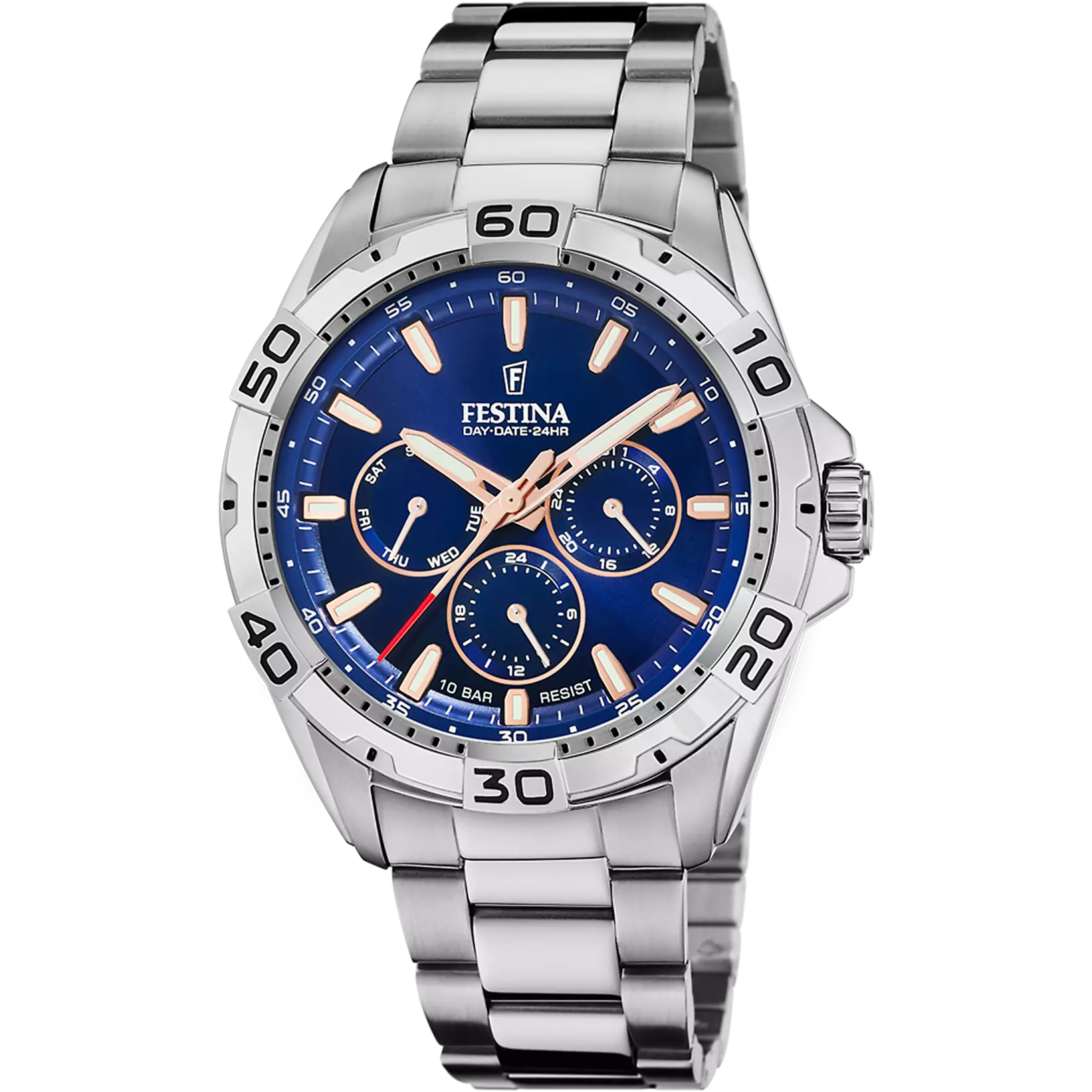 Festina - Orologio Azzurro con Cinturino in Acciaio Inossidabile 316L F20623/2