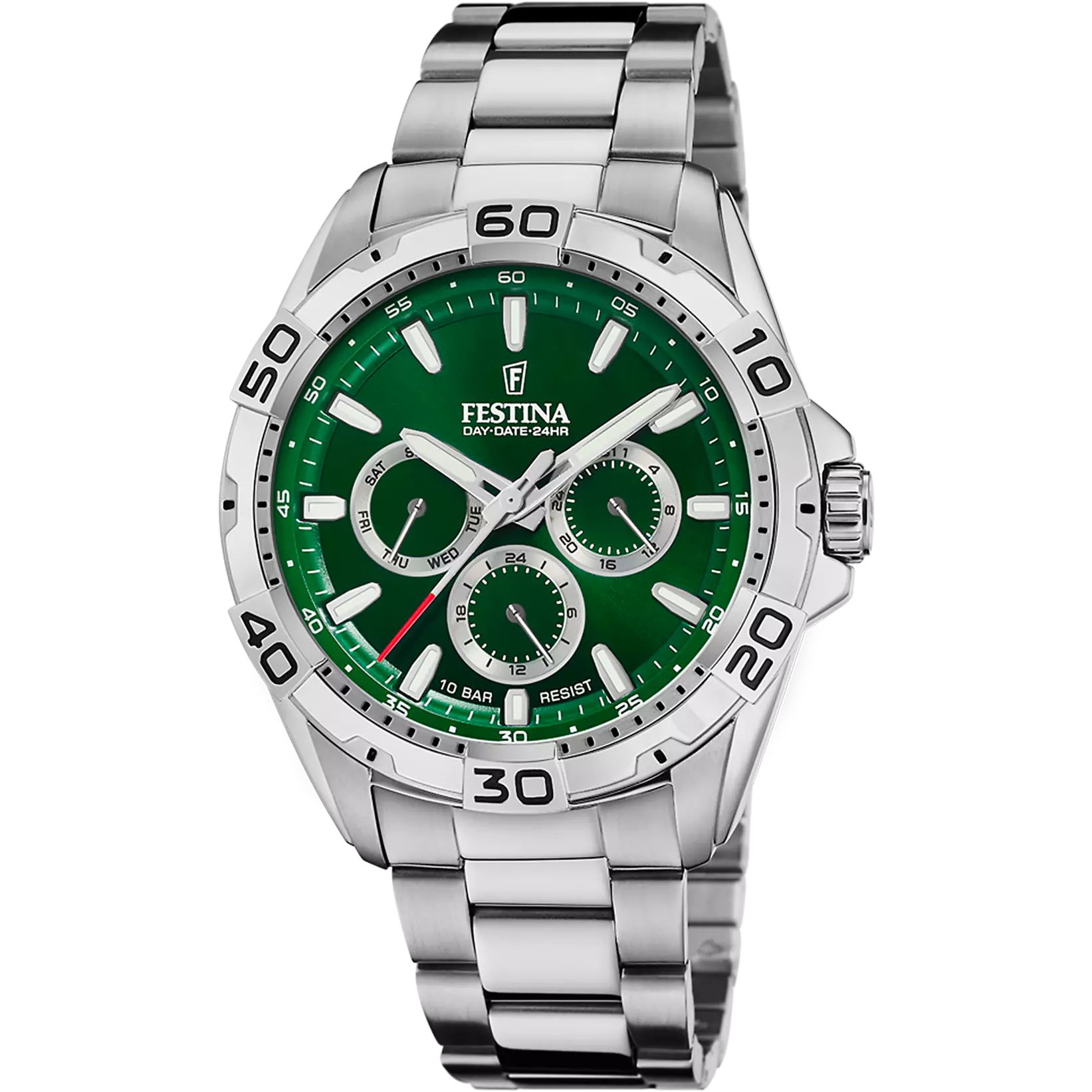 Festina - Orologio Verde con Cinturino in Acciaio Inossidabile 316L F20623/3
