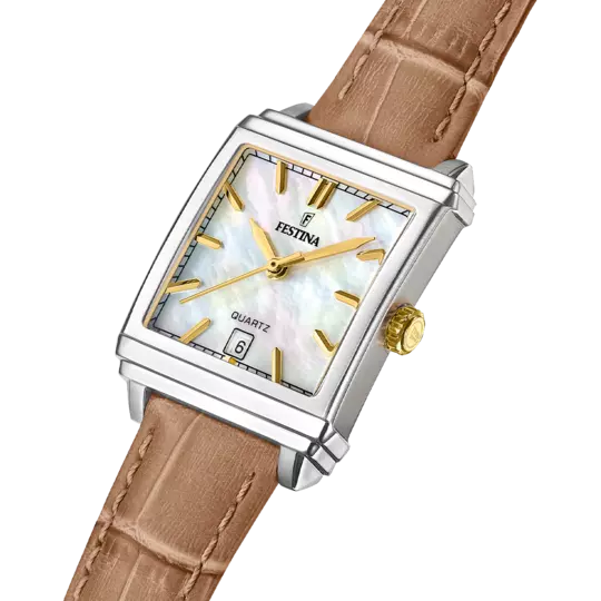 Festina Orologio Uomo Acciaio E Pelle | Quadrante Blu 38mm | Movimento Quarzo | Vetro Minerale | 5 Bar Water Resistant