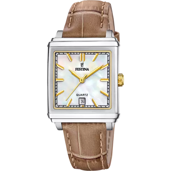 OROLOGIO FESTINA F20682/4 BEIGE CINGHIA PELLE, DONNA