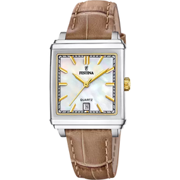 OROLOGIO FESTINA F20682/4 BEIGE CINGHIA PELLE, DONNA