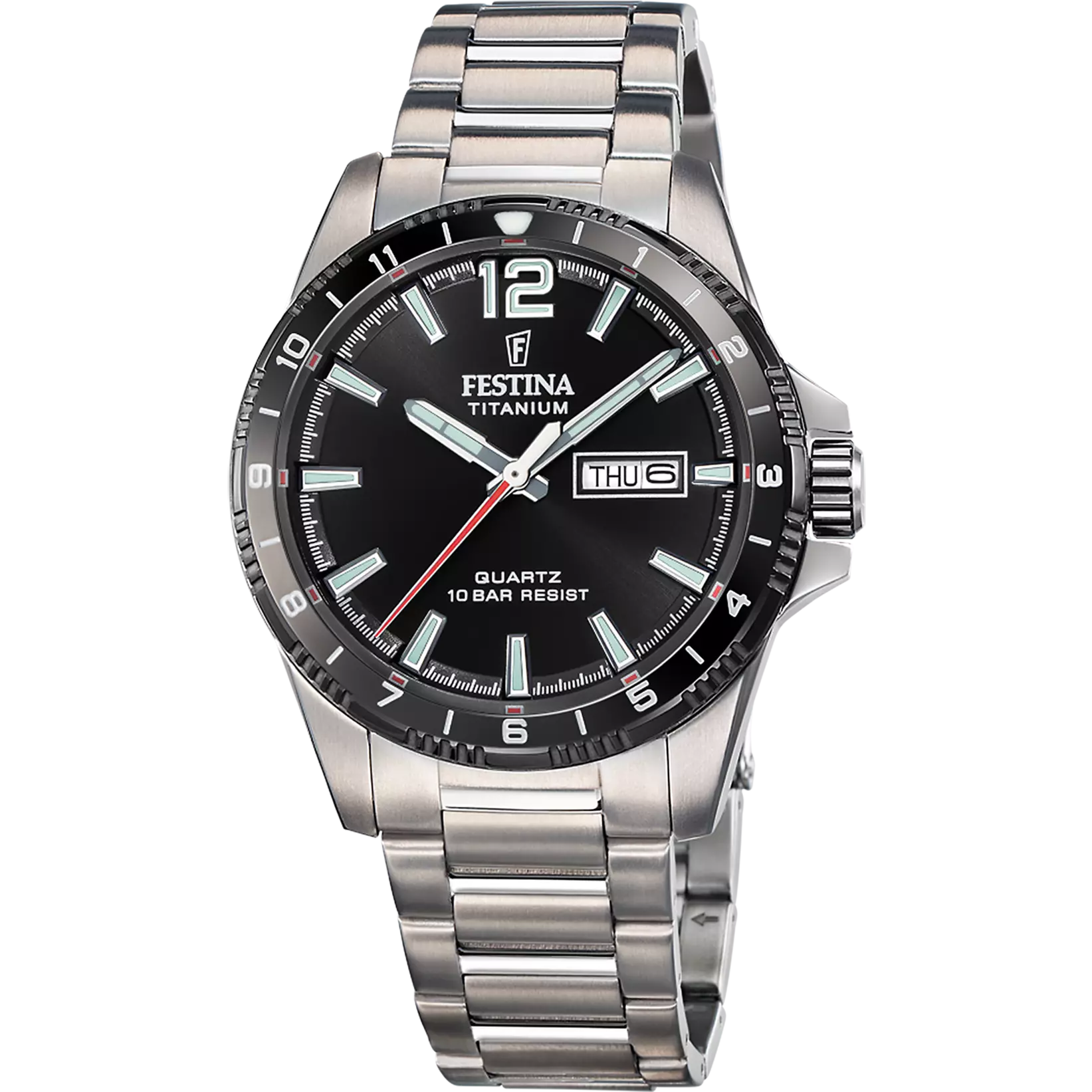 OROLOGIO FESTINA F20698/4 NERO CINGHIA TITANIO, UOMO