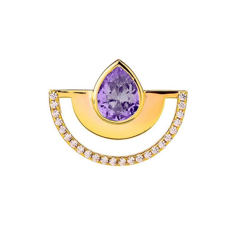 Anello 981jewels Anello regolabile Colorful Half Round Shine AN1787