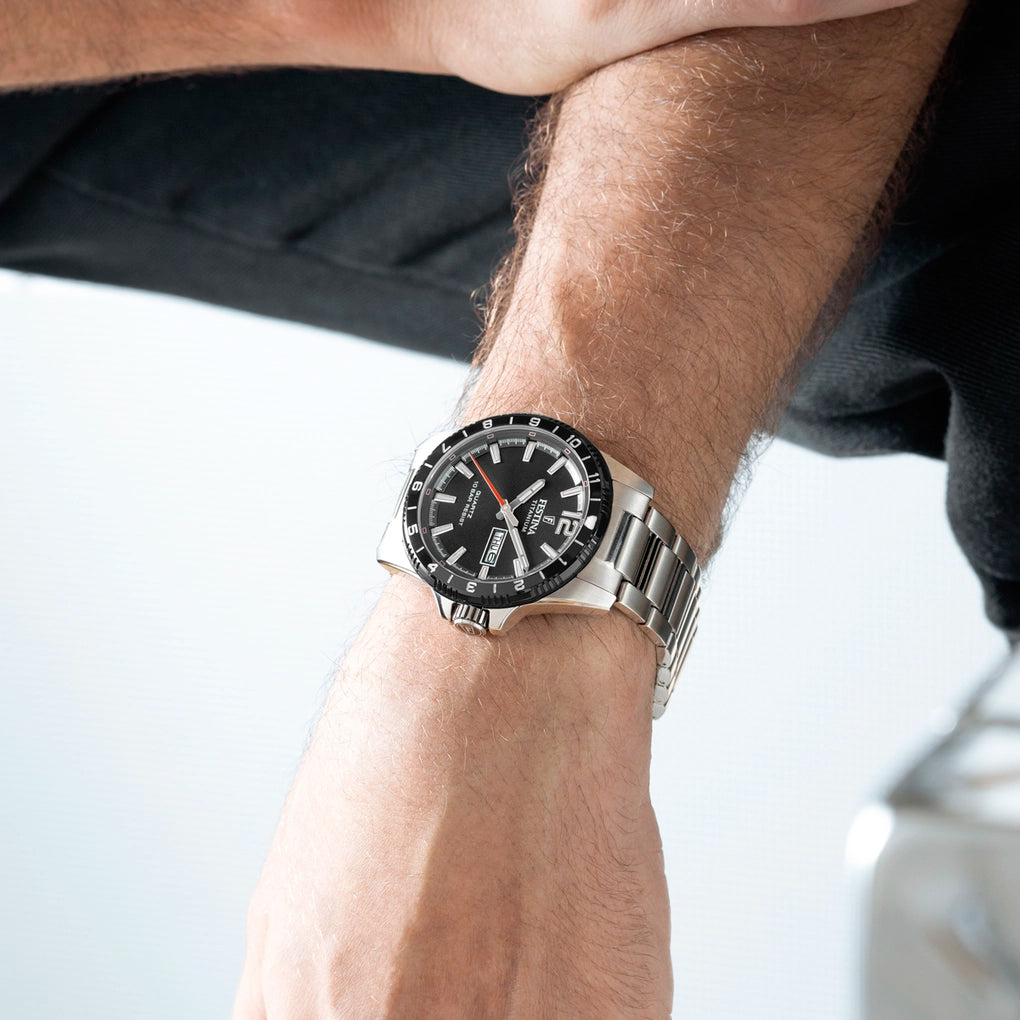 Festina - Orologio con Cinghia in Titanio Nero F20698/4