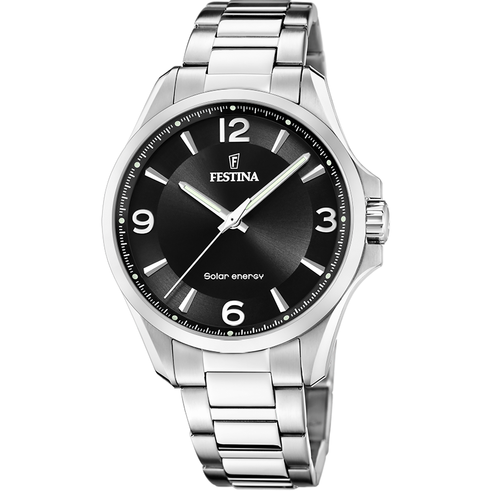 FESTINA ENERGIA SOLARE F20656/4 NERO ACCIAIO INOSSIDABILE 316L, UOMO