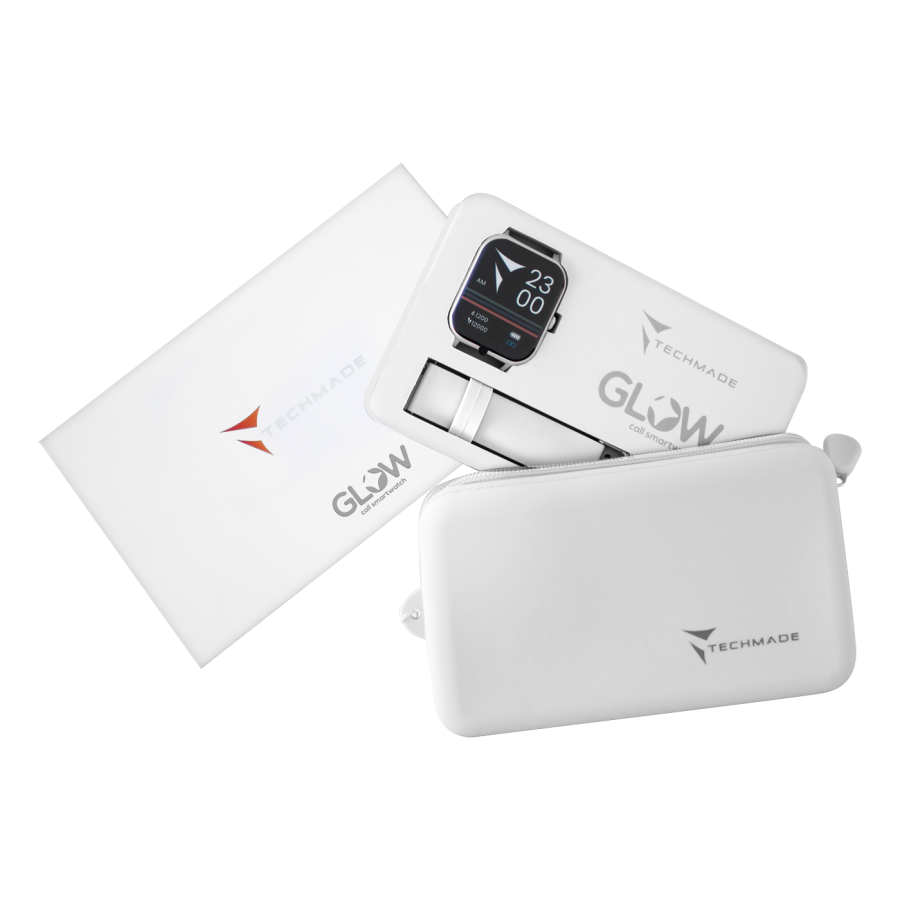 Smartwatch Glow con pochette abbinata - colore bianco TM-GLOW-WH