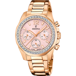 OROLOGIO DA DONNA FESTINA RAINBOW ROSA IN ACCIAIO F20639/6
