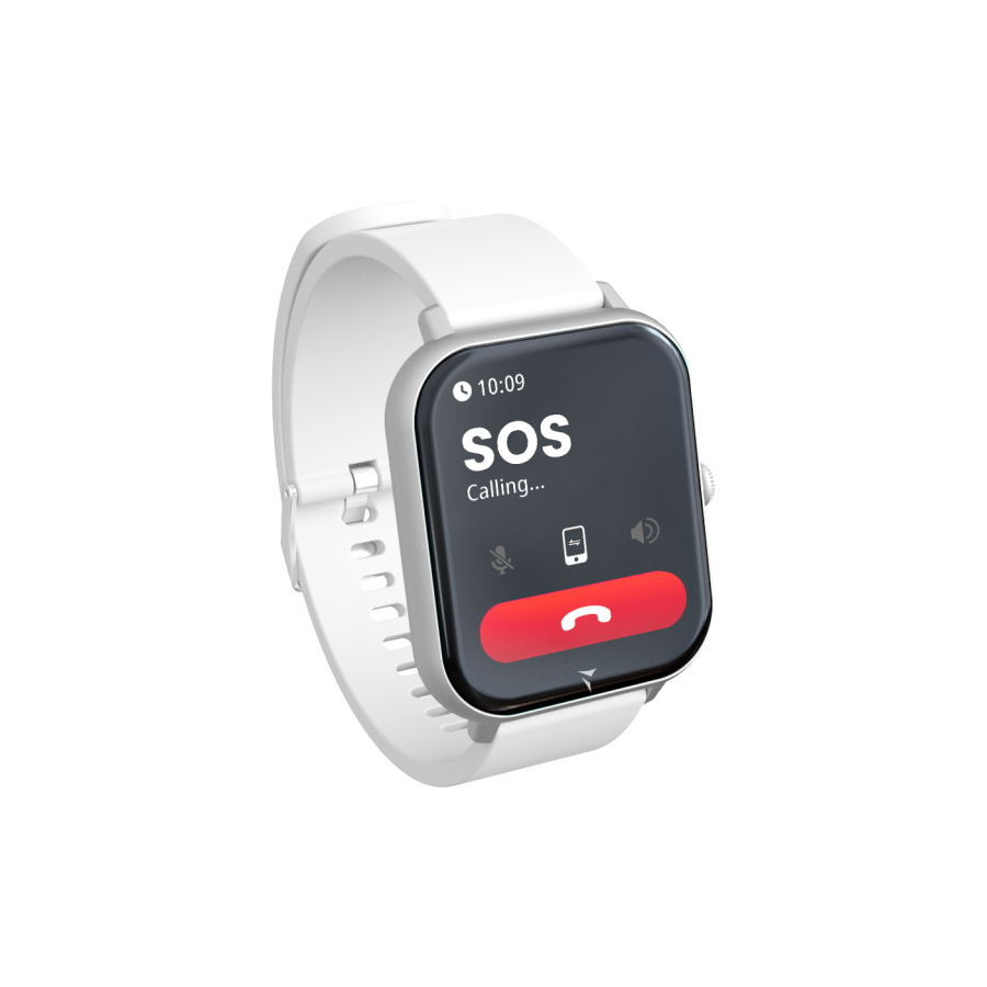 Techmade - Smartwatch Glow con Pochette Abbinata Bianco