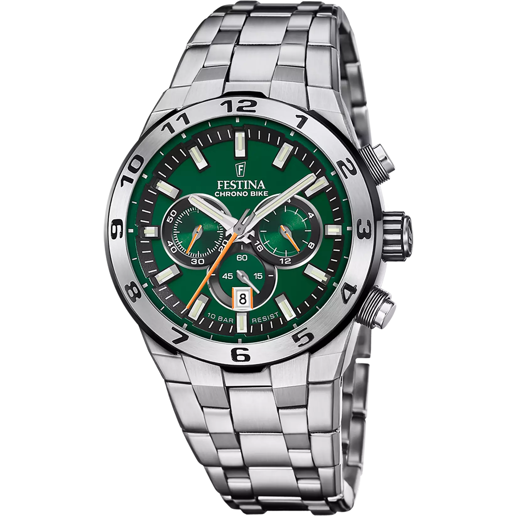 Festina - Orologio Chrono Bike con Cinturino in Acciaio Verde F20670/2