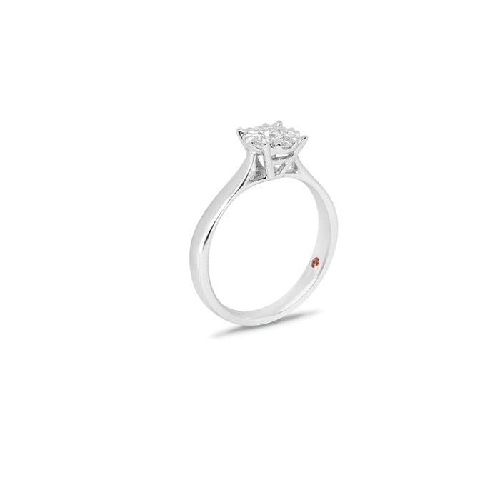 Alfieri & St. John -  Anello Montatura Invisibile Griffe "A" 027990057634