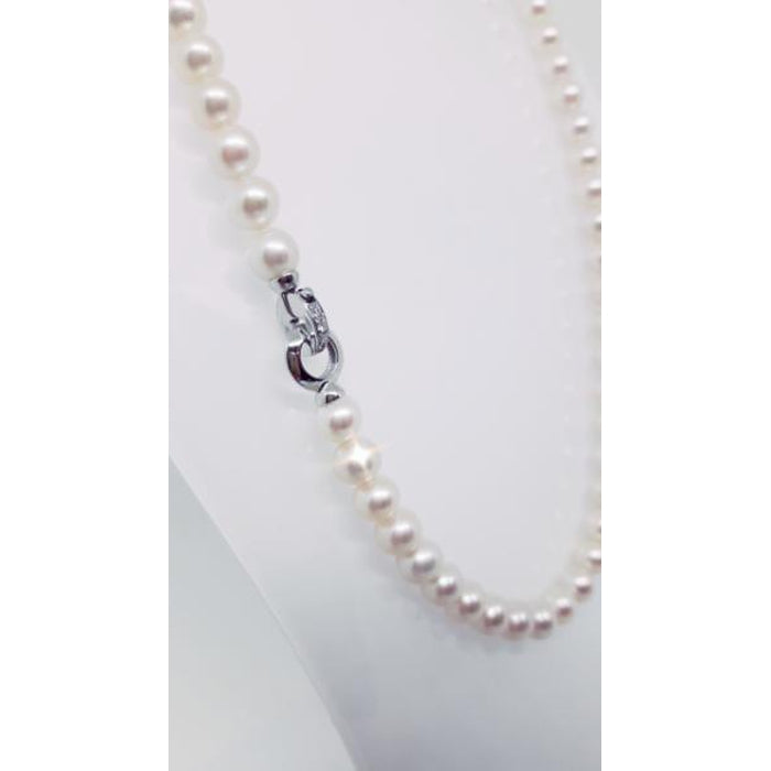 Collana Perle e Diamanti Mikiko - MC1427O4FBBI070 - Annunziata Gioielli