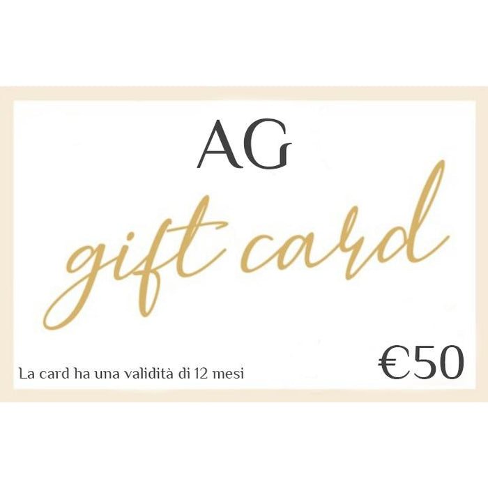Gift Card a partire da 25€ - Annunziata Gioielli