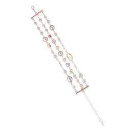 Bracciale MeWo perle a 3 fili BRWM96RG - Annunziata Gioielli