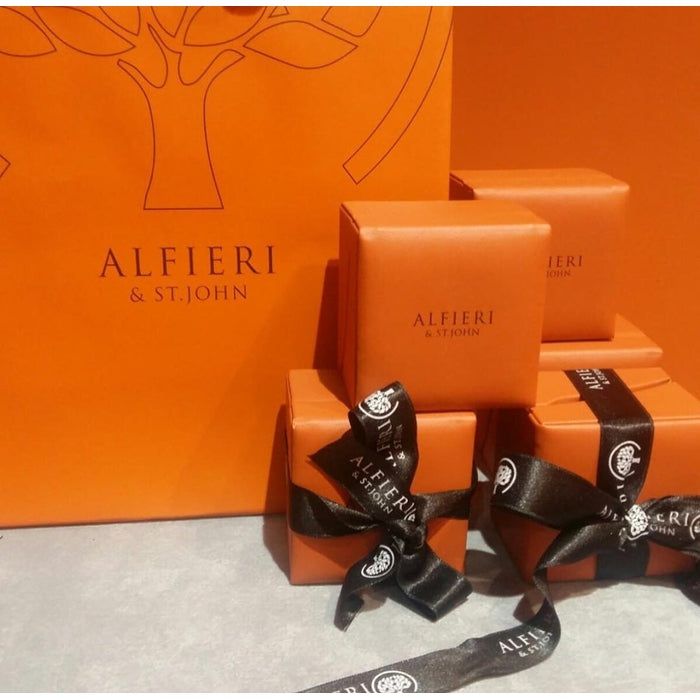 Alfieri & St. John -  Anello Montatura Invisibile Griffe "A" 027990057634