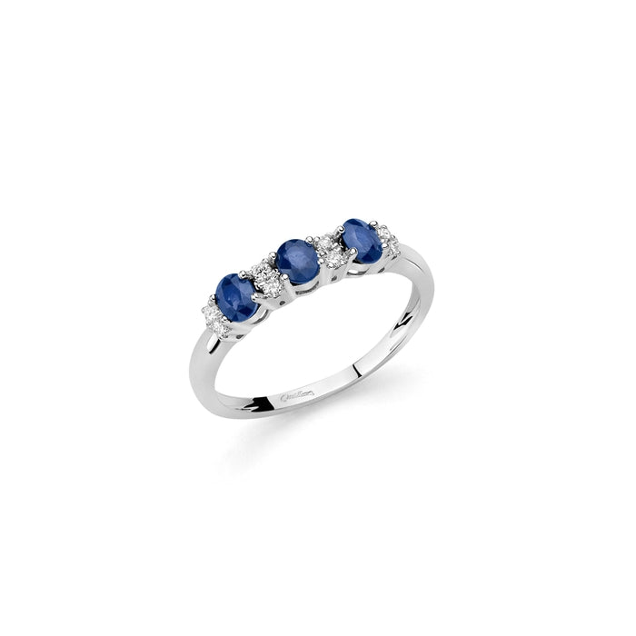 Miluna - Anello Donna Gemme Preziose Zaffiro LID3424