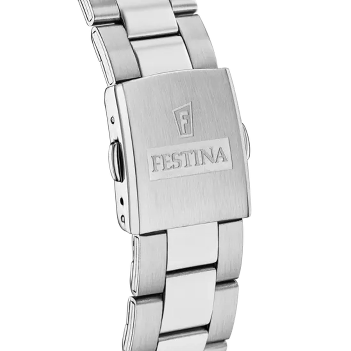Festina - Orologio Timeless Chronograph con Bracciale in Acciaio Nero F16820/4